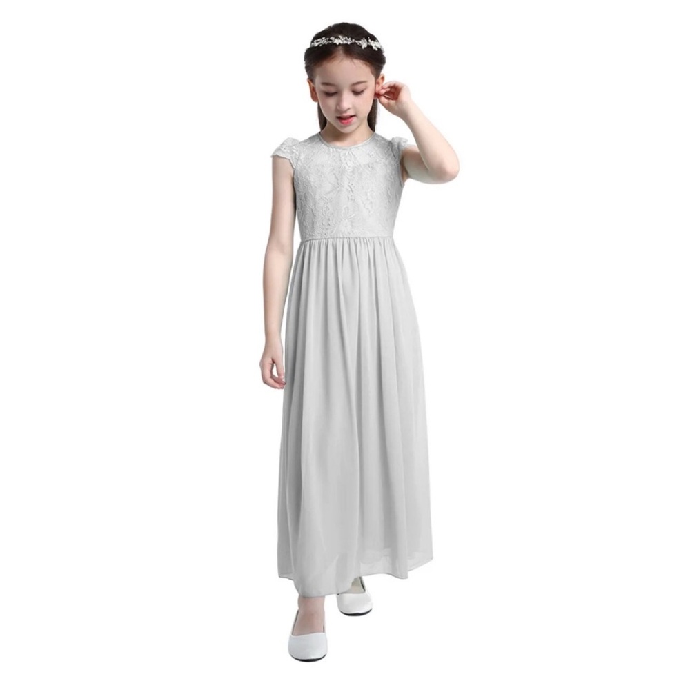 ❌SOLD ❌ 
Gray Lace Top Dress